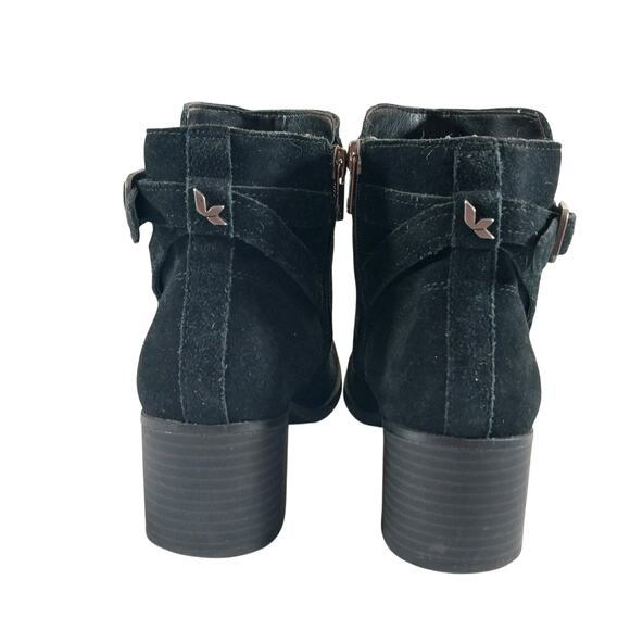 UGG! "KOOLABURRA" BLACK GENUINE SUEDE LEATHER CHUNKY HEEL ANKLE BOOTS! SZ 8M - Picture 8 of 10